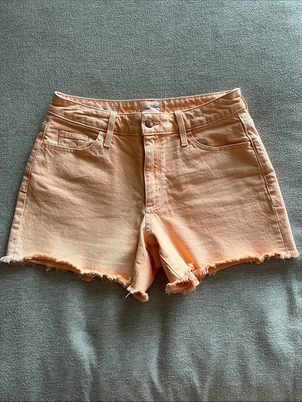 Universal Thread - Target Peach Frayed Hem Vintage MIDI Denim Shorts